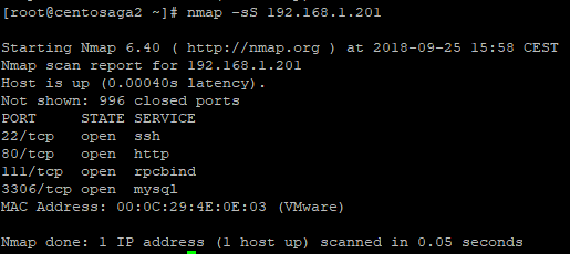 ReponseHalf open SYN flag